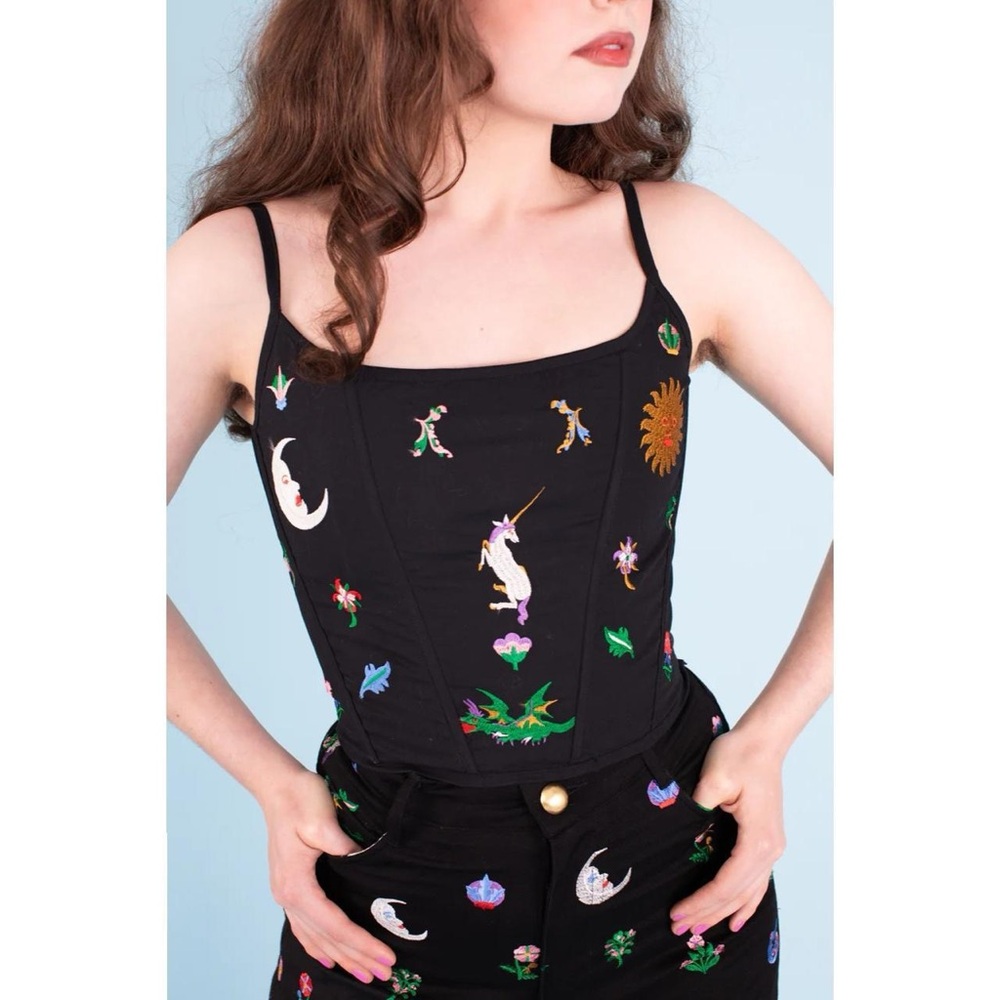 Samantha Pleet Coat of Arms corset.